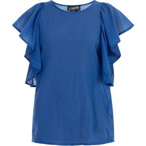 Dreimaster - Blouse Shirt - Blauw - Dames