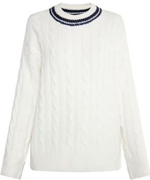 DreiMaster - Maritim - Trui - Blauw/Wolwit - Viscose - Lange Mouw