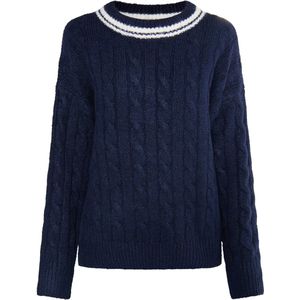 DreiMaster - Vest - Marine - Wol - Dames