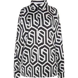 DreiMaster - Klassik - Overhemdblouse - Zwart en Wit