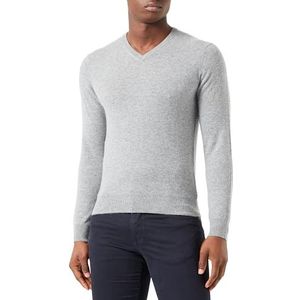 TILDEN Heren kasjmier pullover 37731113, grijs melange, S, grijs melange, S