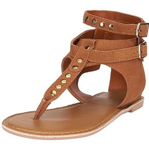 TILDEN Platte damessandalen, camel, 37 EU, kameel, 37 EU