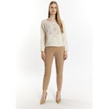 DreiMaster - Jumper - Wolwit - Zachte Garenmix met Wol en Viscose