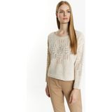 DreiMaster - Jumper - Wolwit - Zachte Garenmix met Wol en Viscose