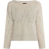 DreiMaster - Jumper - Wolwit - Zachte Garenmix met Wol en Viscose