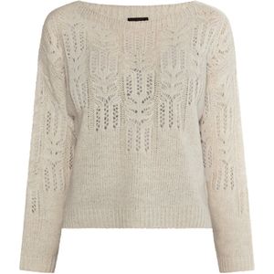 DreiMaster - Jumper - Wolwit - Zachte Garenmix met Wol en Viscose