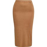 Dreimaster - Kokerrok - Kameel - Midi - Slim Fit