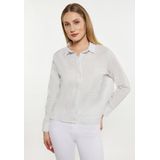 Dreimaster - Blouse - Lichtblauw - Wolwit