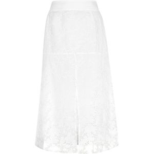 Strokenrok - Transparant - Stippenmotief - Knielang