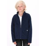 Fleece Jas - Gemêleerd - Opstaande Kraag - Ritssluiting