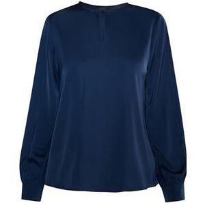 nascita Damesblouse met lange mouwen, marineblauw, L
