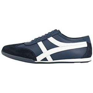 Drymaster Baskets en cuir pour homme, Blanc marine., 43 EU