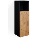Vicco Midischrank Badschrank Badezimmerschrank Irma 3 Fächer 1 Tür Anthrazit/GKO