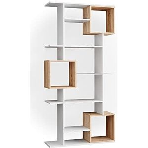 Vicco Ruimteverdeler ""Cube"", Wit/Sonoma, 92 x 187.7 cm