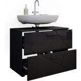 Vicco Waschtischunterschrank Badschrank Badezimmerschrank Irma Anthrazit 80 cm Hochglanz