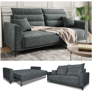 Sofa Caprioli, Anthrazit, 236 cm, Vitalispa