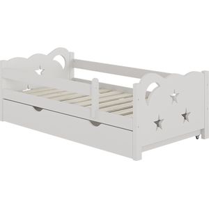Vitalispa JessicaKinderbed – 70x140 cm met lade, zonder matras Wit met lade, zonder matras