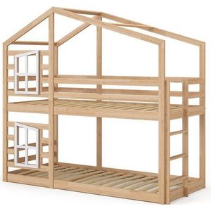 Etagenbett Maja, Braun, 90x200 cm, Vitalispa