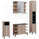 Vicco - Badmöbel-Set Aquis, Sonoma, 4 Teile