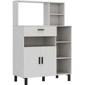 Vicco Emanuel Keuken Hoge kast – 90 cm Wit