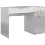 Vicco Schminktisch Adela Weiß Hochglanz, 115 x 76,4 cm, Frisiertisch, Schubladen
