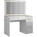 Schminktisch Adela, Weiß, 115 cm mit LED-Spiegel Vicco