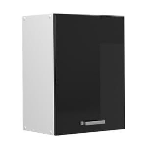 Vicco Hängeschrank Küchenschrank R-Line Solid Weiß Schwarz 45 cm modern