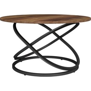 Vicco - Calgary - Salontafel - Antiek Hout/Zwart - 79.5 x 46 cm