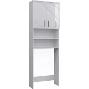 Vicco Badkamermeubelset Wit hoogglans/goud power eiken 4 delen, met