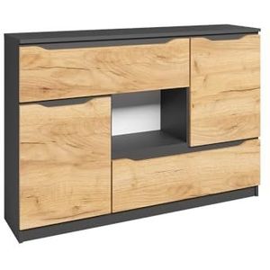 Vicco Ruben Dressoir – 120 x 84 cm met laden Krachtige eik goud