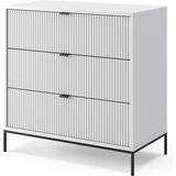 Vicco Kommode Eliza Weiß 80 x 81,2 cm mit 3 Schubladen