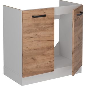Vicco R-Line Keuken Wastafelkast – 80 cm zonder werkblad Krachtige eik goud zonder werkblad