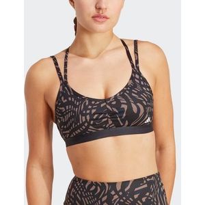 adidas Dames Yoga Essentials Medium ondersteuning Sportbeha, Black, XXL