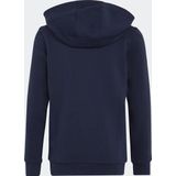 adidas Uniseks-Kind Essentials 3-Stripes Fleece Full-Zip Hoodie, legend ink/white, 7-8 Years