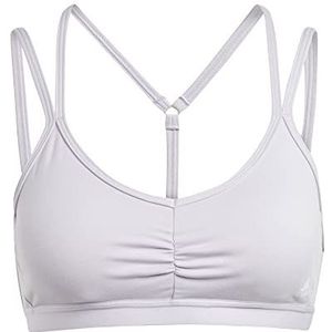 adidas Dames Yoga Essentials Medium ondersteuning Sportbeha, Silver Dawn, XL