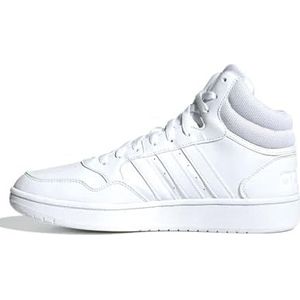 adidas Hoops 3.0 Mid Lifestyle Basketball Classic Vintage Shoes Sneakers heren, ftwr white/ftwr white/ftwr white, 46 EU