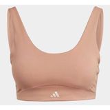 adidas - Medium-Support Sport BH - Zwart - Gerecycled Nylon/Elastaan