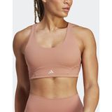 adidas - Medium-Support Sport BH - Zwart - Gerecycled Nylon/Elastaan