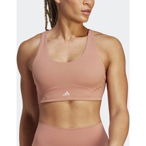 adidas - Medium-Support Sport BH - Zwart - Gerecycled Nylon/Elastaan