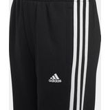 Adidas - Essentials 3-Stripes Fleece Broek - Zwart - Katoenmix