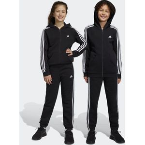 Adidas - Essentials 3-Stripes Fleece Broek - Zwart - Katoenmix