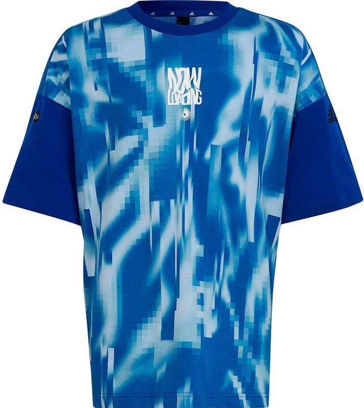 Adidas Arkd3 T-shirt - Blauw - Katoen - Glow-in-the-dark Print