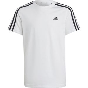 adidas Sportswear Essentials 3-Stripes Katoenen T-shirt - Kinderen - Wit- 128