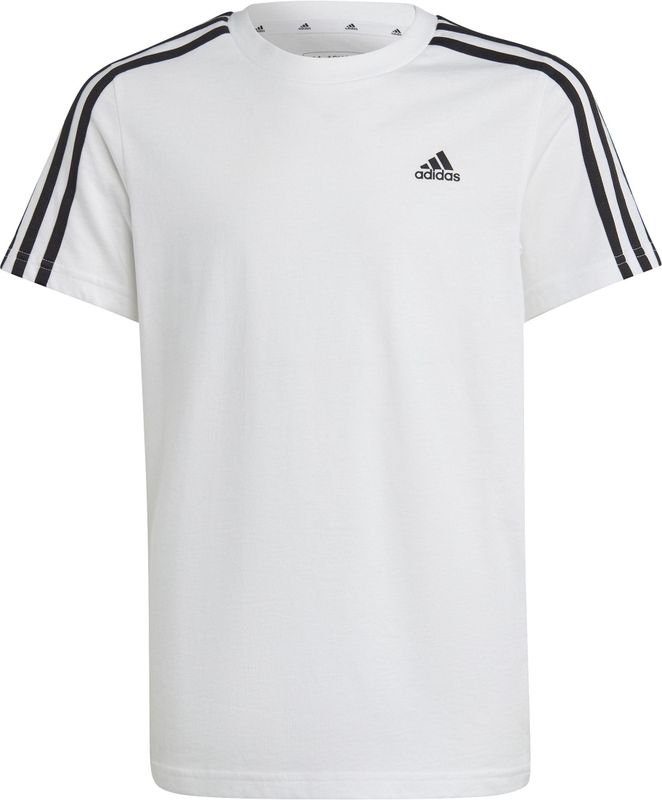 adidas Sportswear Essentials 3-Stripes Katoenen T-shirt - Kinderen - Wit- 128