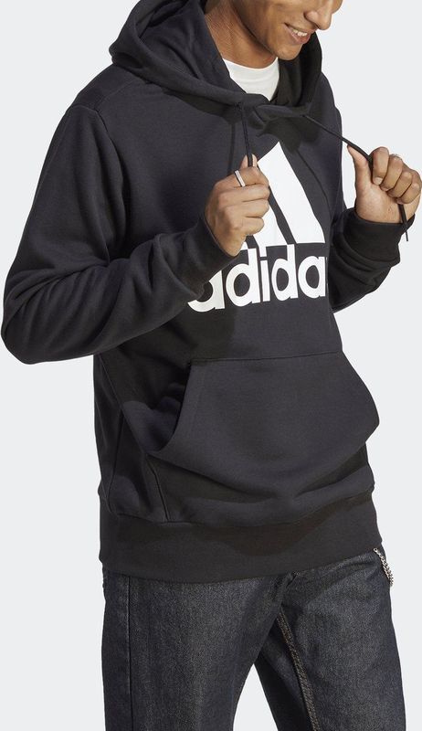 Adidas - Bl Ft - Hoodie - Zwart - 100% Katoenen French Terry Badstof