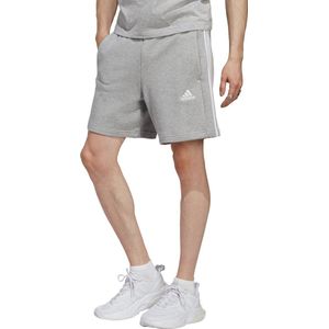 adidas Sportswear Essentials French Terry 3-Stripes Short - Heren - Grijs