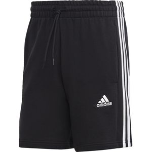 adidas Sportswear Essentials French Terry 3-Stripes Short - Heren - Zwart