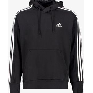 adidas - Essentials French Terry 3-Stripes Hoodie - Zwart - Heren