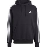 adidas Sportswear Essentials French Terry 3-Stripes Hoodie - Heren - Zwart- XL