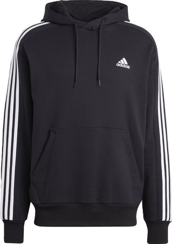 adidas Sportswear Essentials French Terry 3-Stripes Hoodie - Heren - Zwart- XL